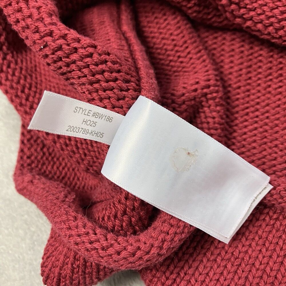 J Crew Sweater Mens XS Red 1988 Rollneck Cotton Minimalist Coastal Spring BW186 - Picture 10 of 10